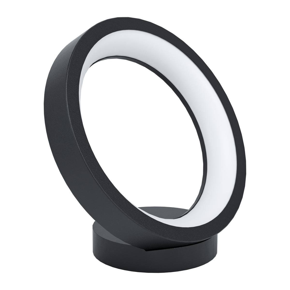 LED-Tischlampe Marghera Schwarz/Weiß Farbwechsler - Schwarz/Weiß, Design, Kunststoff/Metall (27/26,5cm) - Eglo