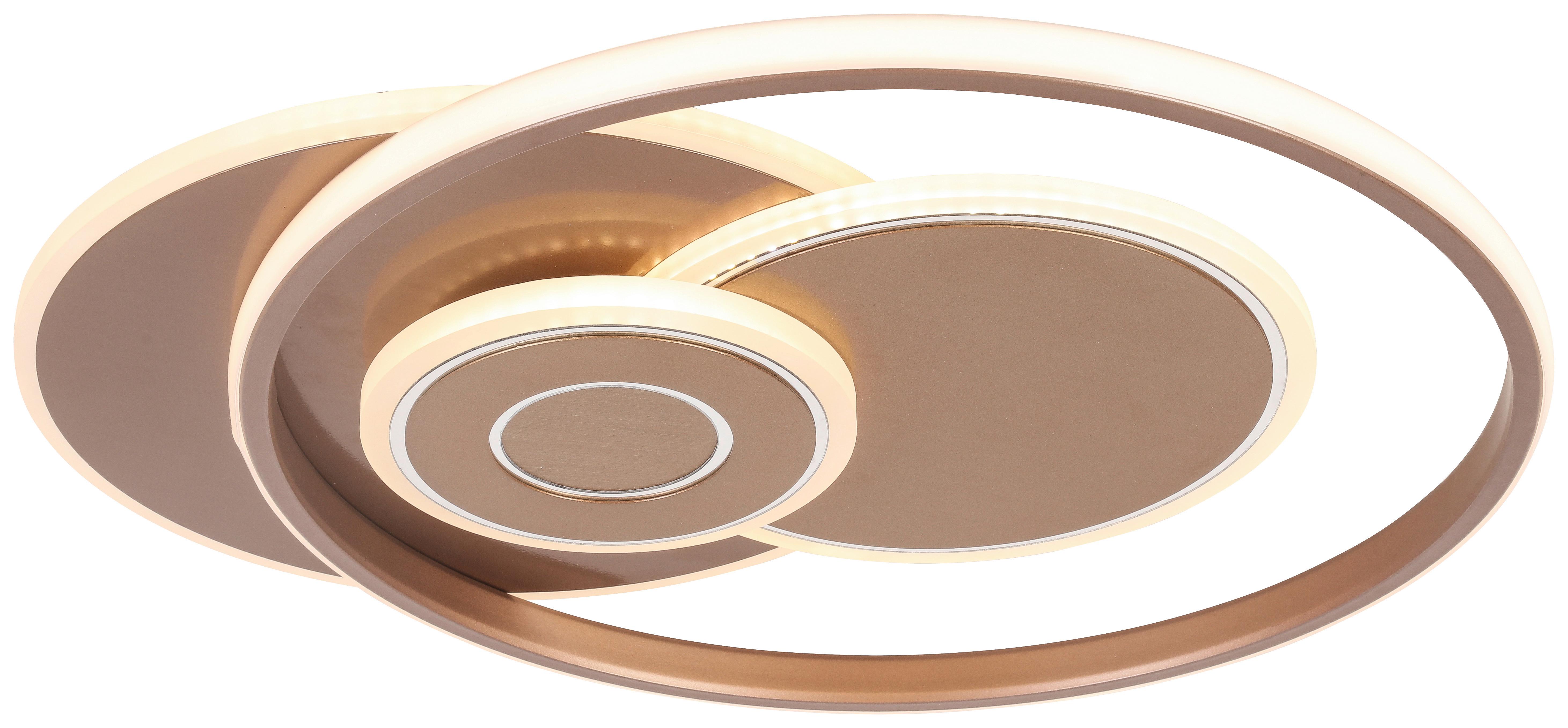 Stropní LED svítidlo Marlin - cappuccino, Moderní, kov/plast (50/42/5,5cm) - Premium Living