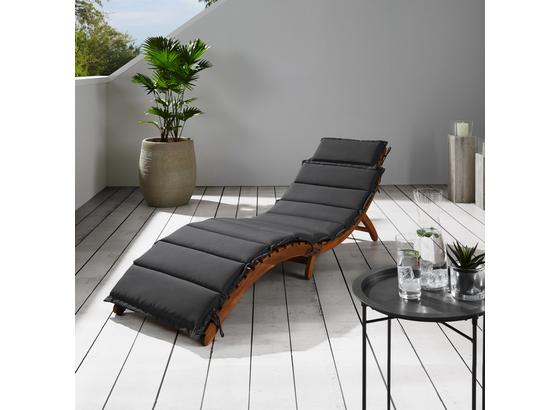 Lehátko Bora - čierna, Moderný, drevo/textil (186/54/56cm) - Modern Living Lehátko Bora - čierna, Moderný, drevo/textil (186/54/56cm) - Modern Living