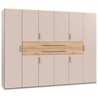 Šatníková skriňa LUMIO, šírka 270 cm - kašmírová/dub artisan, Konventionell, kompozitné drevo (270/208/58cm) - Modern Living
