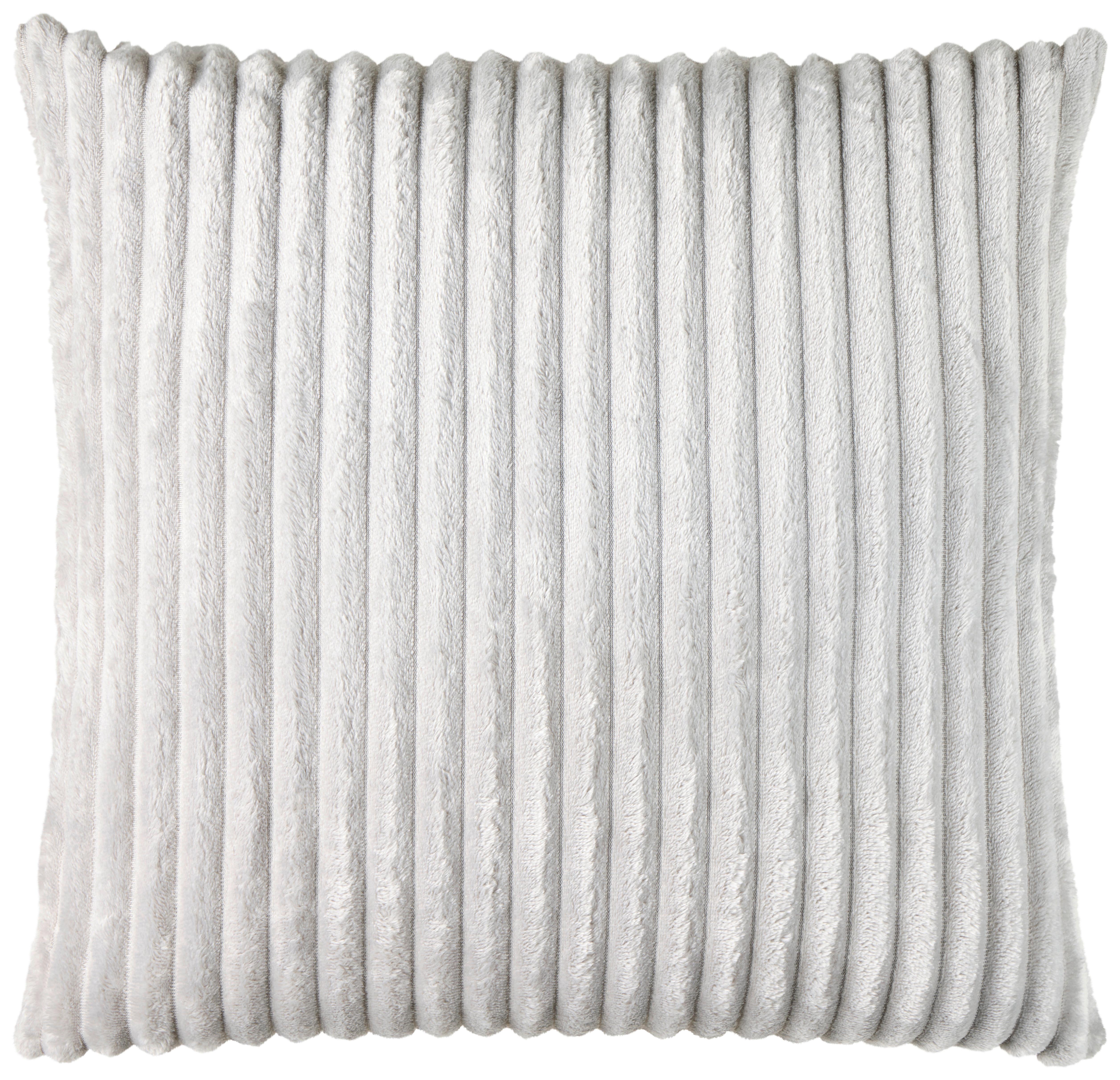 Zierkissen Sina 45x45 Cm Polyester Silberfarben + Zipp - Silberfarben, MODERN, Textil (45/45cm) - Luca Bessoni