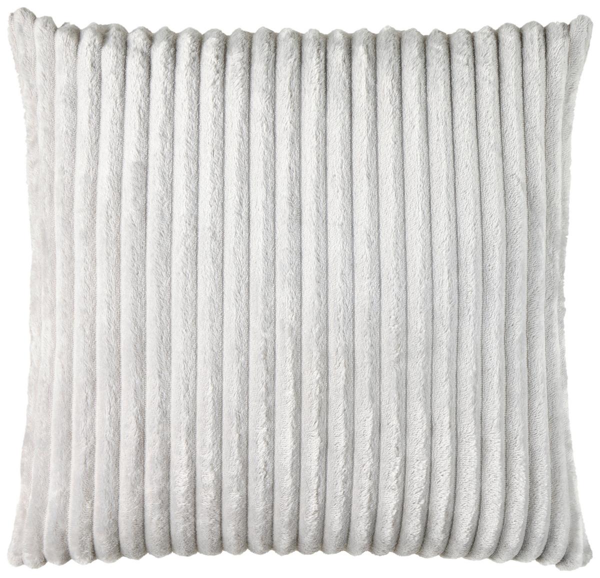 Zierkissen Sina 45x45 Cm Polyester Silberfarben + Zipp - Silberfarben, MODERN, Textil (45/45cm) - Luca Bessoni