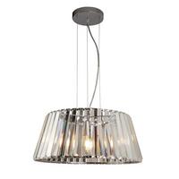 Kristall-hängeleuchte 2895-5cc Tiara - Chromfarben, Design, Glas/Metall (47/150cm)