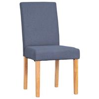 ČTYŘNOHÁ ŽIDLE TAMPA - modrá/přírodní barvy, Konvenční, dřevo/textil (54/89/45cm)