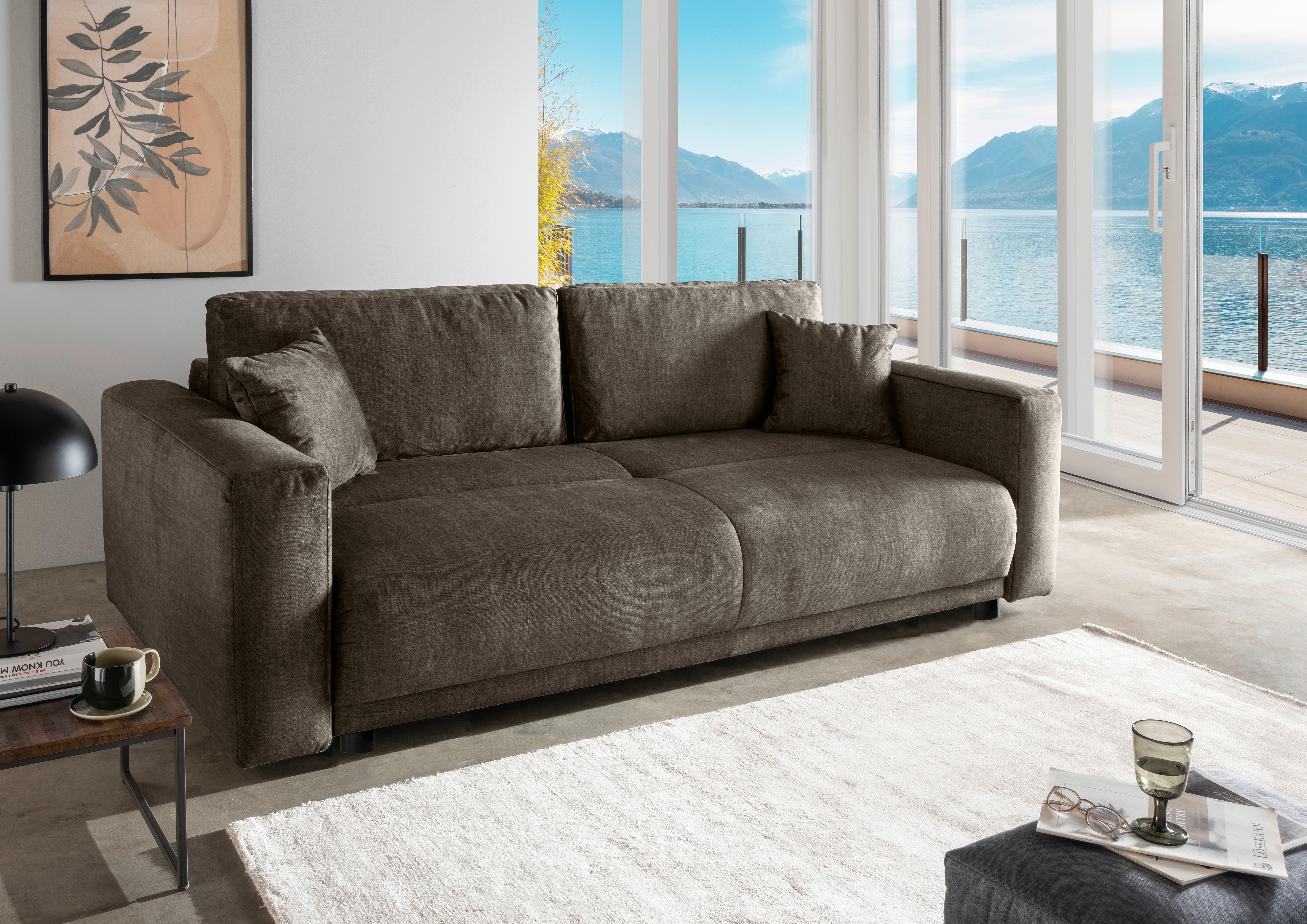 Schlafsofa Longo, Braun B: 245 cm