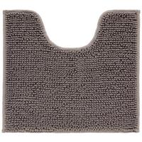 Wc-vorleger Mit Ausschnitt Anke Anthrazit 45x50 Waschbar - Anthrazit, MODERN, Textil (45/50cm) - Luca Bessoni