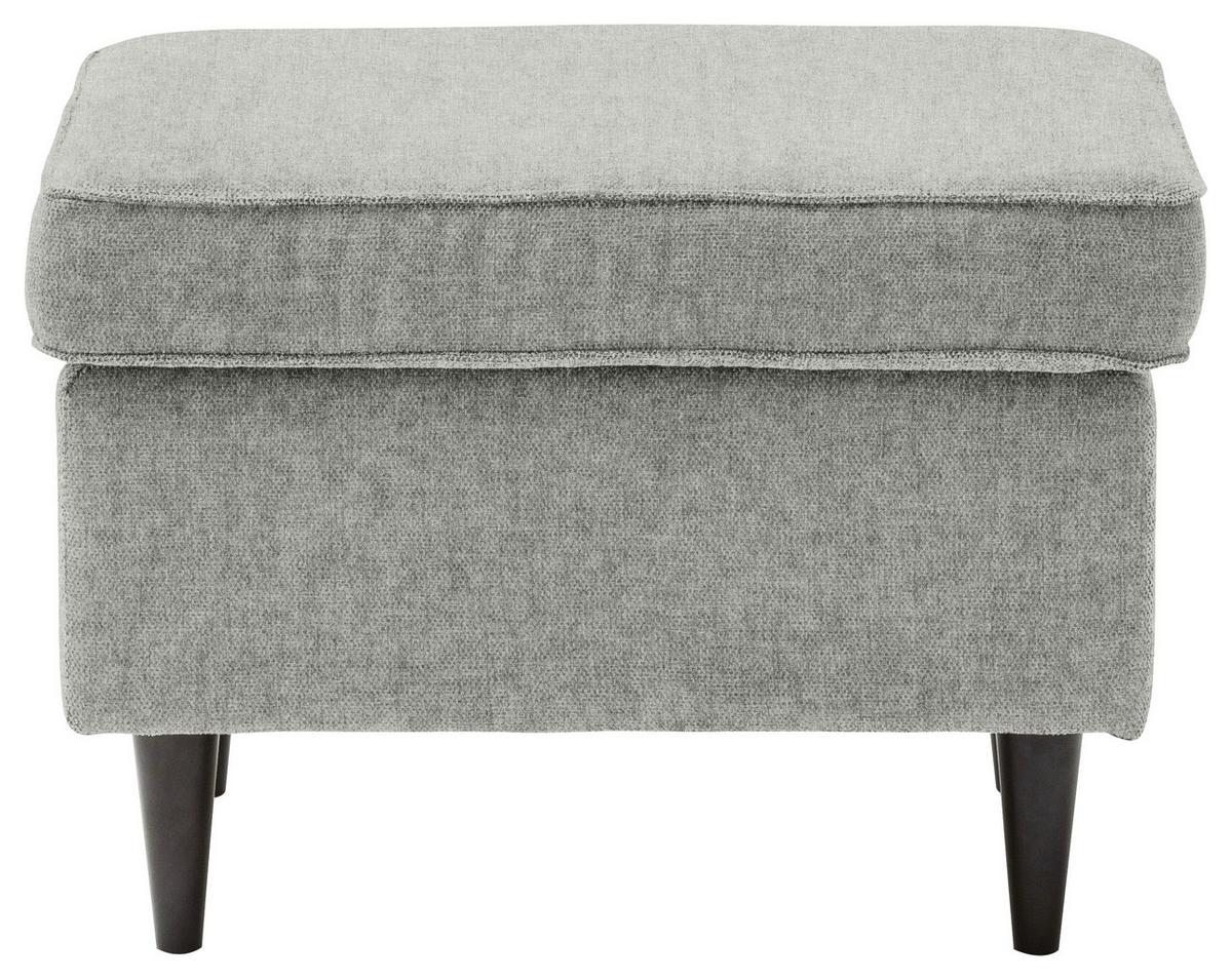 Hocker Oskar Hellgrau B: 63 Cm - Hellgrau/Schwarz, Basics, Textil (63/43/42cm) - MID.YOU