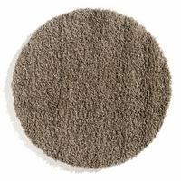 Hochflorteppich Fashion Shaggy Braun/grau Ø 100 Cm - Braun/Grau, Basics, Textil (100cm) - Novel