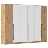 Kleiderschrank Safari B: 271 cm - Weiß/Eiche Artisan, KONVENTIONELL, Holzwerkstoff (271/229/54cm)