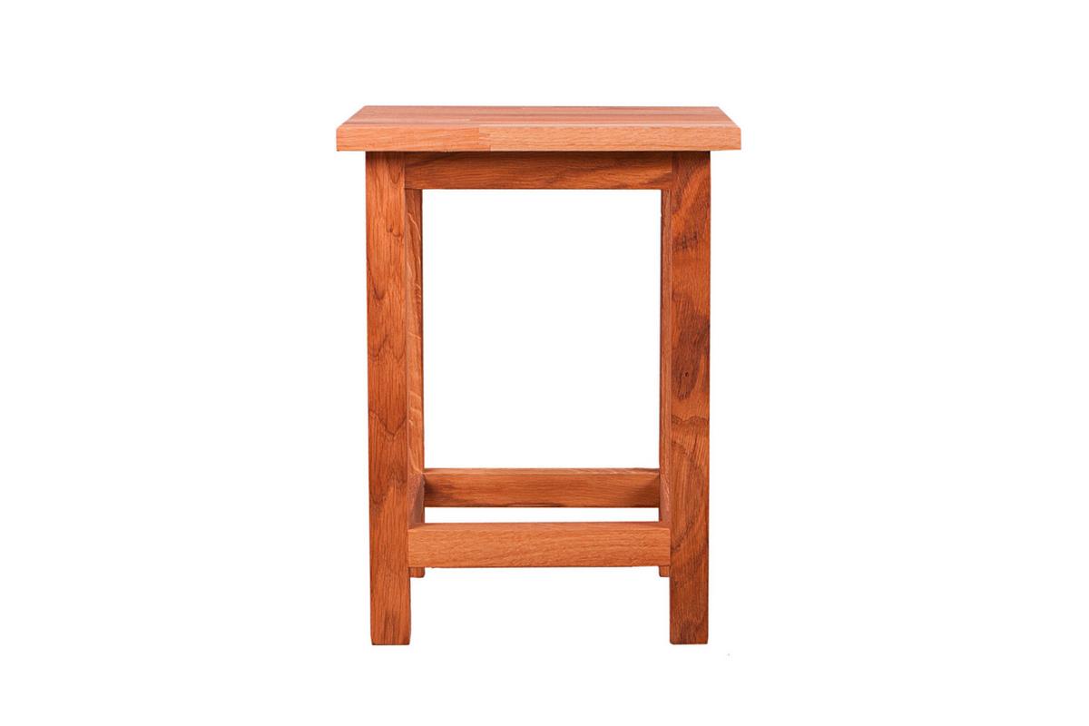 Gartenhocker Echtholz Eichefarben Geölt - Eichefarben, Basics, Holz (30/40/30cm) - Gardenson