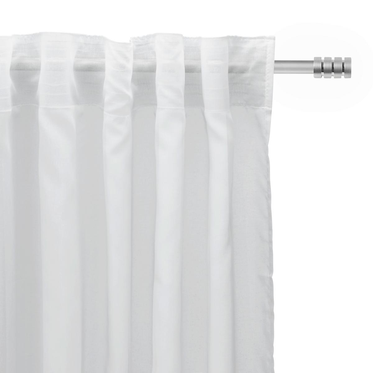 HOTOVÝ ZÁVES LEO TRANSPARENT 2 KS -AKT- - prírodná farba, Konventionell, textil (140/255cm) - Premium Living
