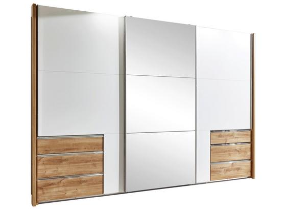Schwebetürenschrank Level 36a 300cm Weiß/eiche - Eichefarben/Weiß, MODERN, Holzwerkstoff (300/216/65cm) Schwebetürenschrank Level 36a 300cm Weiß/eiche - Eichefarben/Weiß, MODERN, Holzwerkstoff (300/216/65cm)