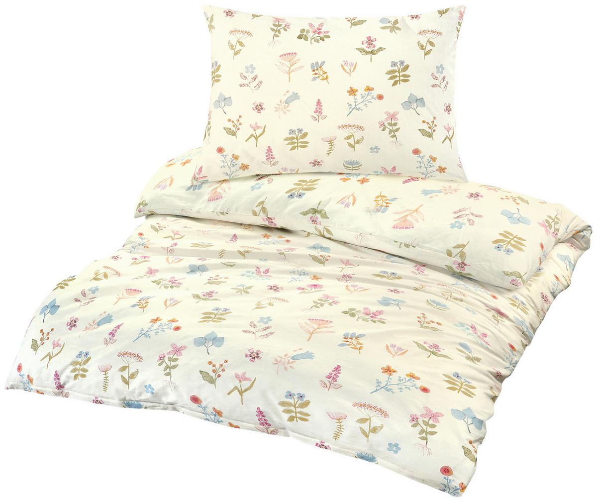 Bettwäsche Lauren - Pink/Pastellblau, MODERN, Textil - Luca Bessoni