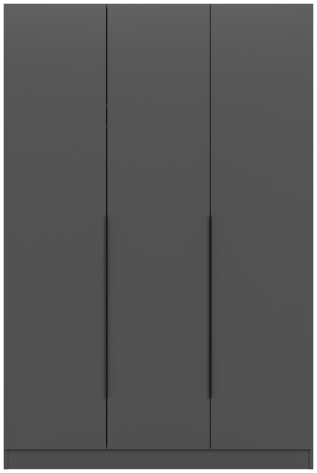 Drehtürenschrank Kopenhagen Anthrazit B: 120 Cm - Anthrazit, MODERN, Holzwerkstoff (120/181/52cm) - MID.YOU