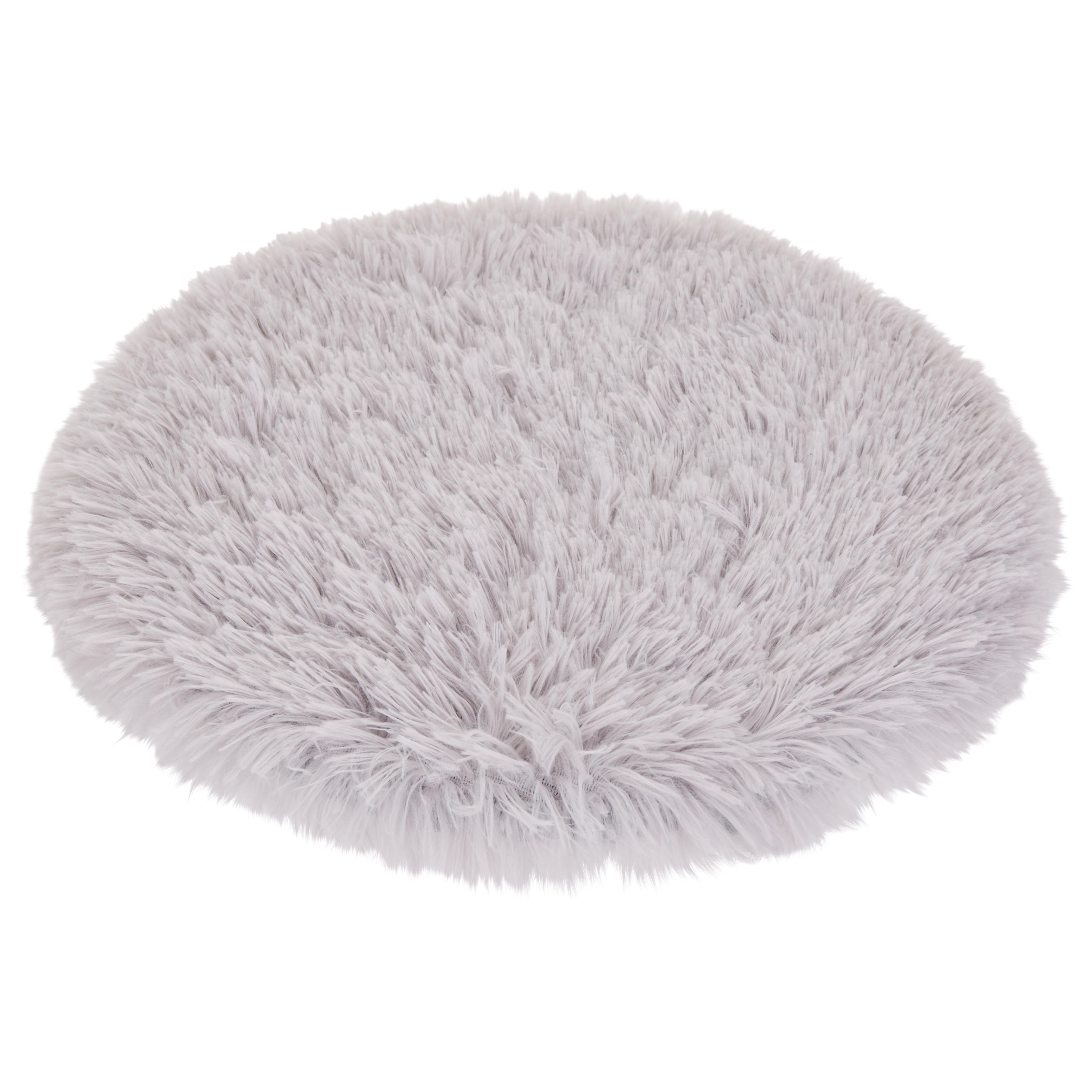 Sitzkissen Kerstin - Silberfarben, KONVENTIONELL, Textil (40/4cm) - Ombra