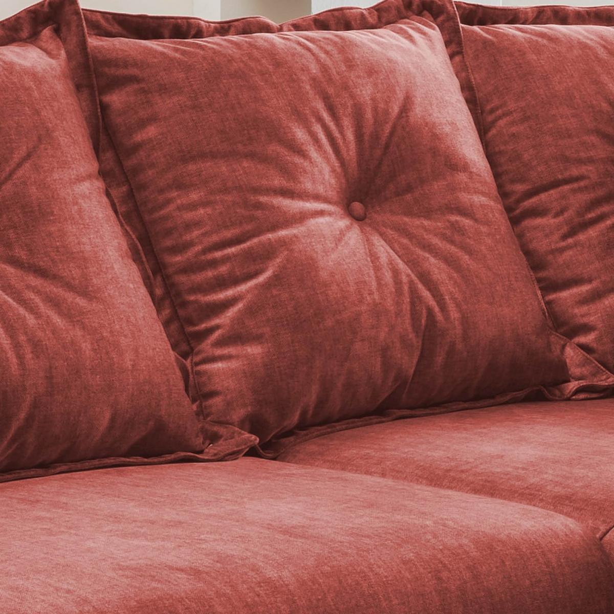 Ecksofa Baggio Koralle S: 277/162 cm - Koralle/Buchefarben, MODERN, Holz/Textil (277/162cm) - Livetastic