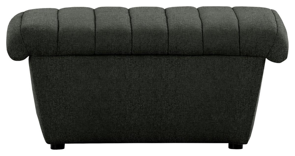 Hocker Looks Viii - Dunkelgrün/Schwarz, Design, Textil (90/43/105cm) - LOOKS by W.Joop