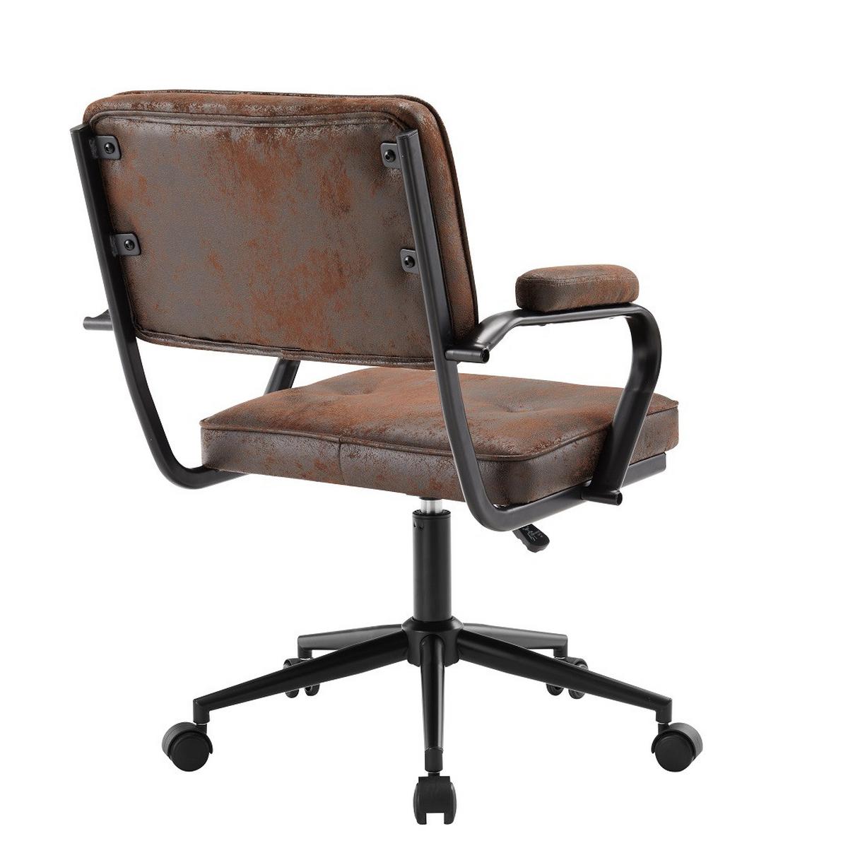 Kancelárska stolička COLT -EXKLUSIV- - čierna/tmavohnedá, Lifestyle, kov/drevo (62/85-95/63cm) - Mömax