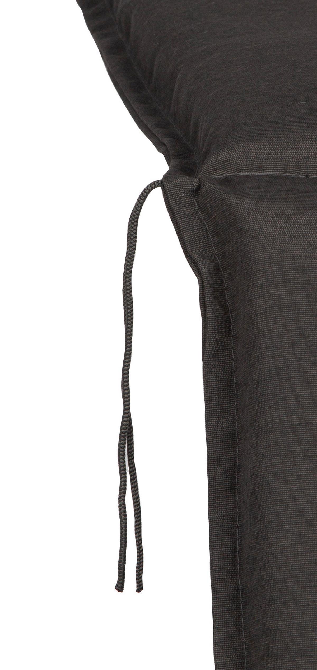 Auflage für Sessel Trier 98x46x8 cm Dunkelgrau - Dunkelgrau, Basics, Textil (98/46/8cm) - Gardenson