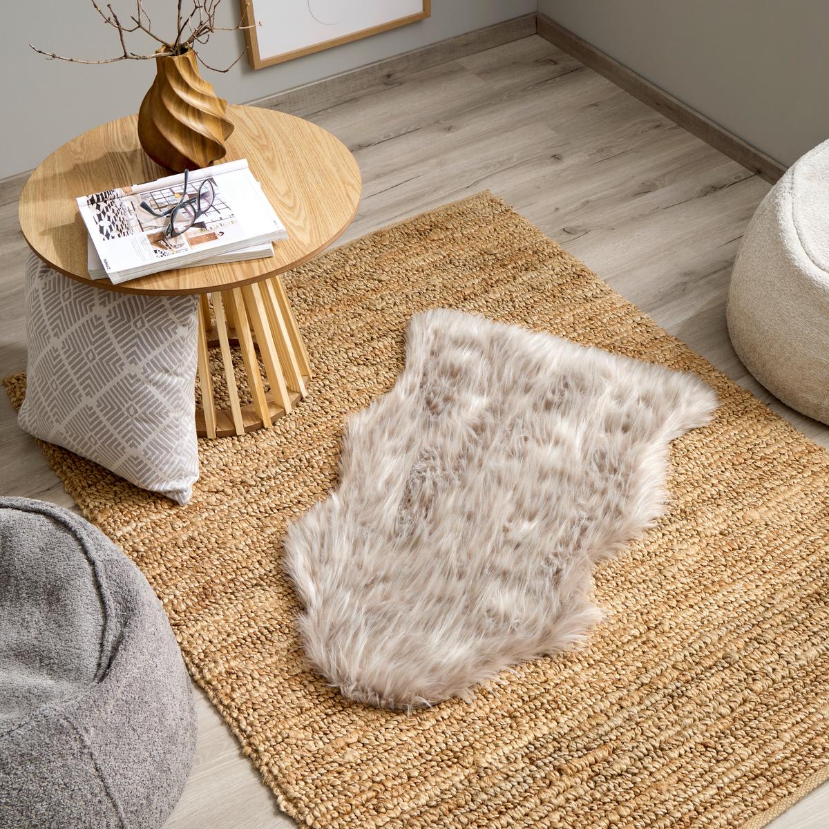 KUNSTFELL Taupe. Polyester - Taupe, ROMANTIK / LANDHAUS, Textil (90/60cm) - James Wood