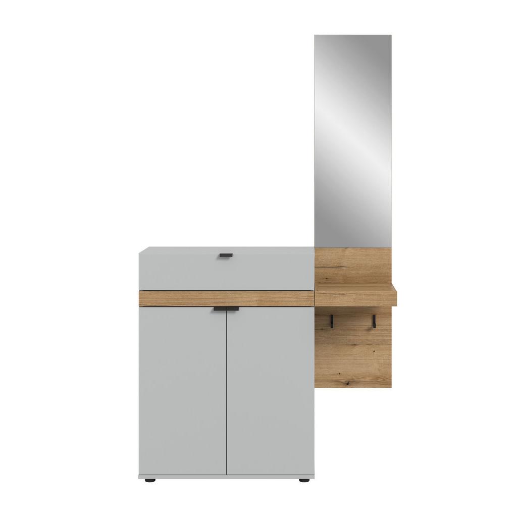 Garderobe Naro Grau /Eiche dunkel Dekor B: 110cm