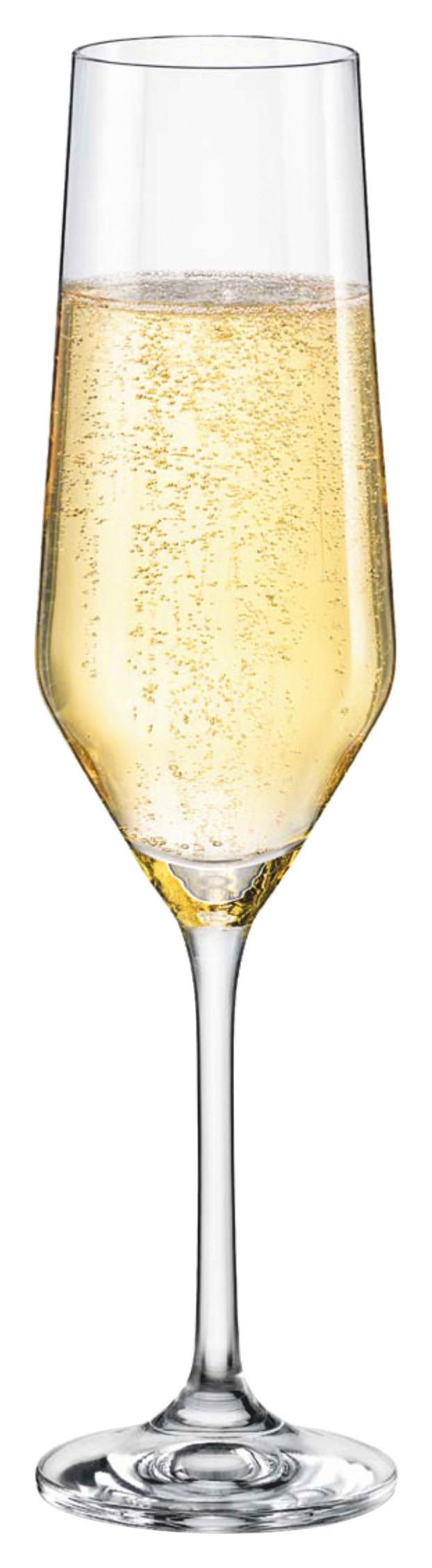 Sektglas Jane, ca. 220 ml - Klar, Basics, Glas (0,22l) - Bohemia