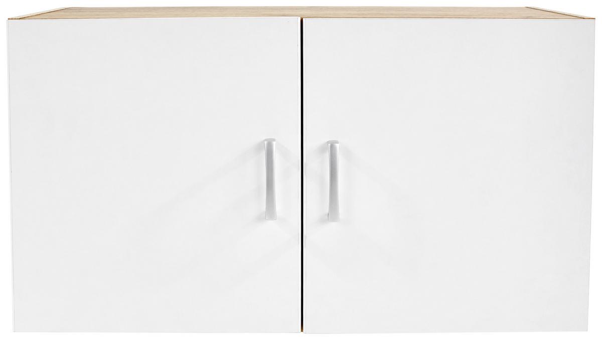 NÁSTAVEC NA SKŘÍŇ TIO - bílá/barvy dubu, Konvenční, kompozitní dřevo (80/43/37,5cm)