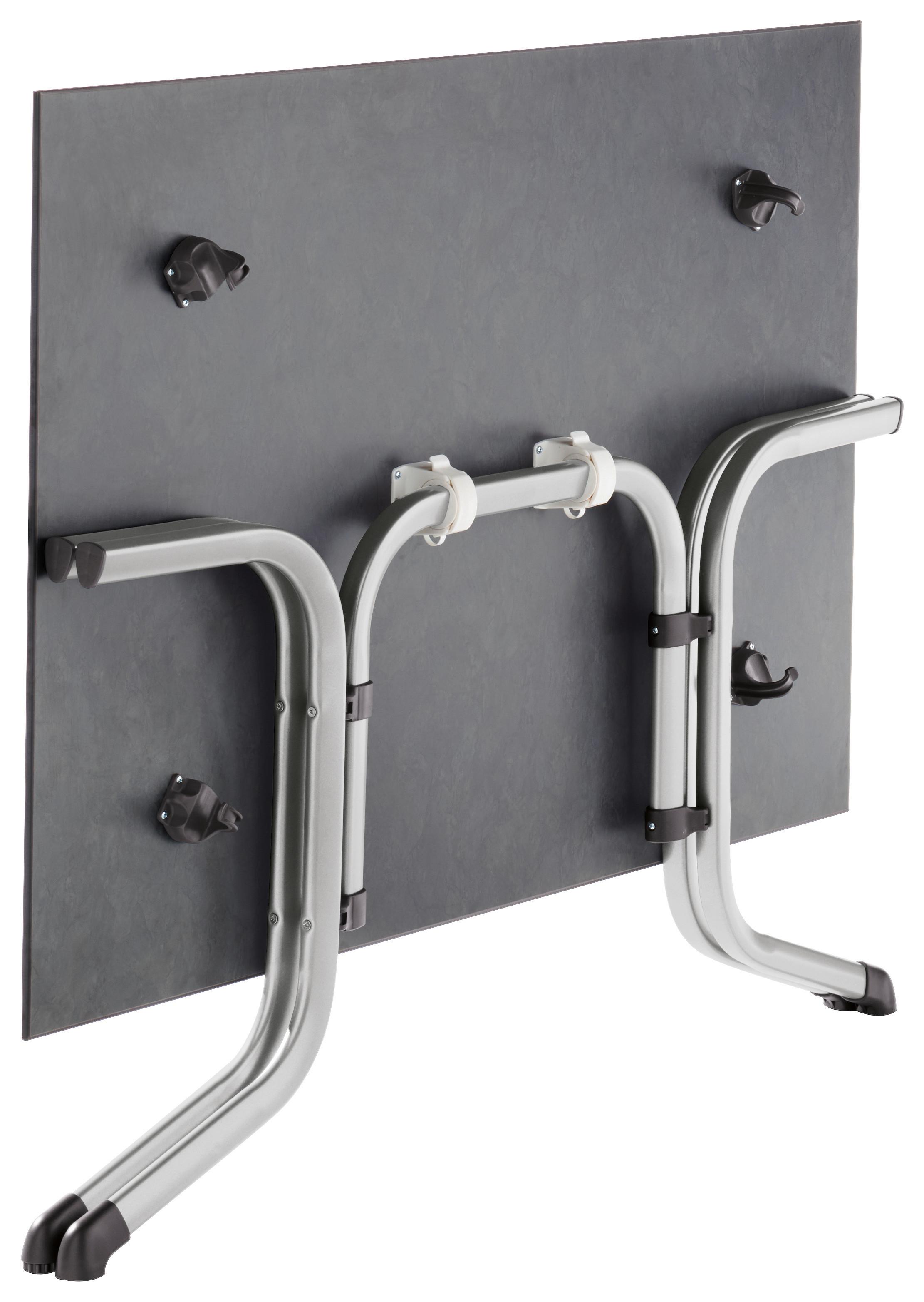 Gartentisch Holzwerkstoff /Metall L 140 cm - Anthrazit/Graphitfarben, MODERN, Holzwerkstoff/Metall (140/90/73cm) - Sieger