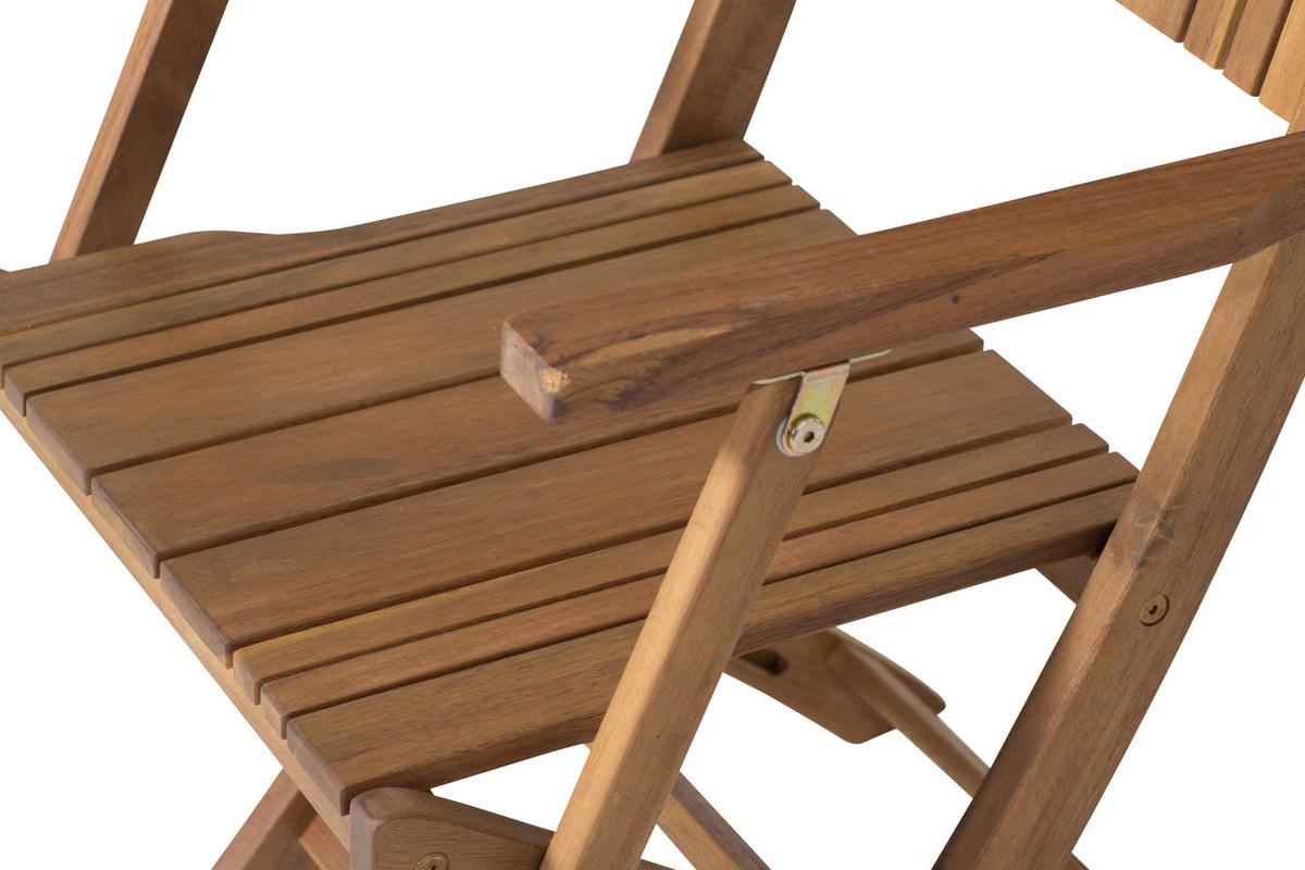 Gartengarnitur 5-Tlg. Falun Echtholz Akazie - Akaziefarben, KONVENTIONELL, Holz - Siena Garden