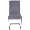 Schwingstuhl Tampa Grau Gepolstert - Schwarz/Grau, MODERN, Textil/Metall (46/95/64cm) - MID.YOU