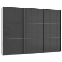 Schwebetürenschrank B: 300 Cm Level Grau/weiß - Weiß/Grau, MODERN, Holzwerkstoff (300/216/65cm) - MID.YOU