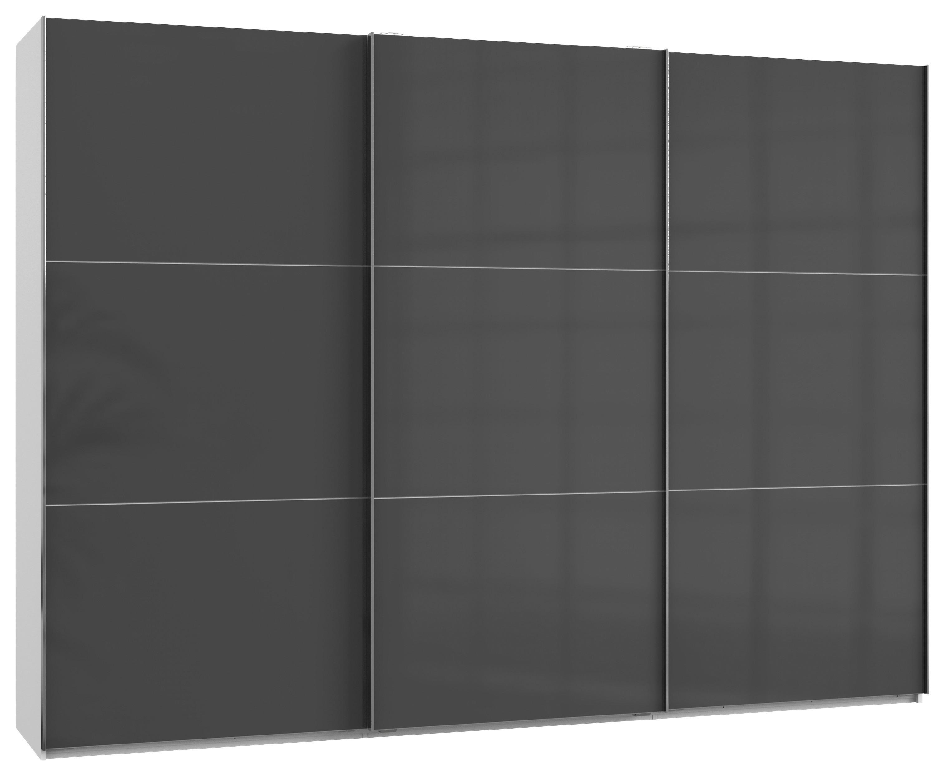 Schwebetürenschrank B: 300 Cm Level Grau/weiß