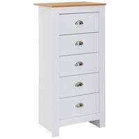 Highboard Weiß B: 53cm - Braun, MODERN, Holzwerkstoff (53/114/39cm) - MID.YOU