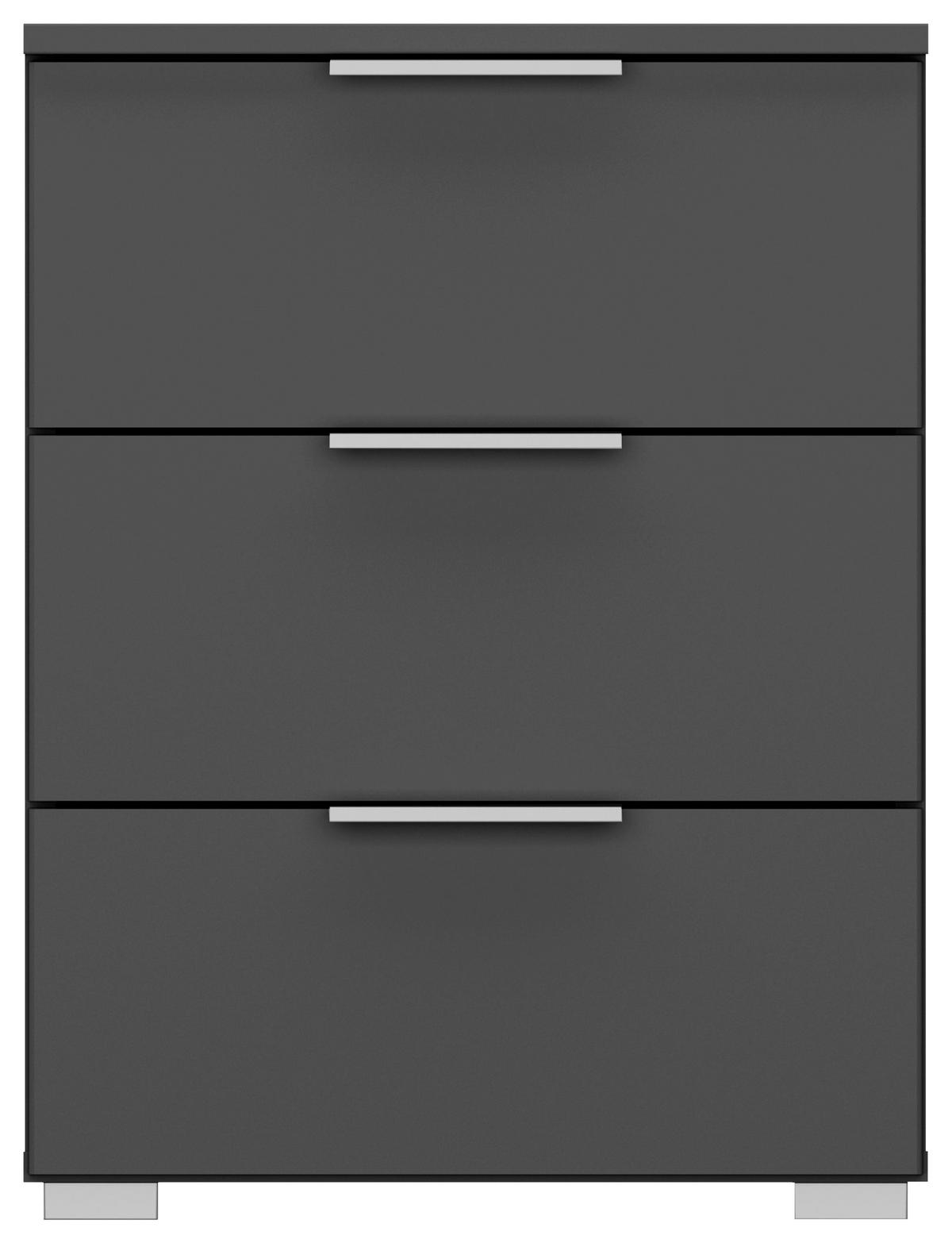 Nachtkästchen Alabama, Grau B: 40 Cm - Alufarben/Grau, MODERN, Holzwerkstoff (40/61/42cm) - Rauch Möbel