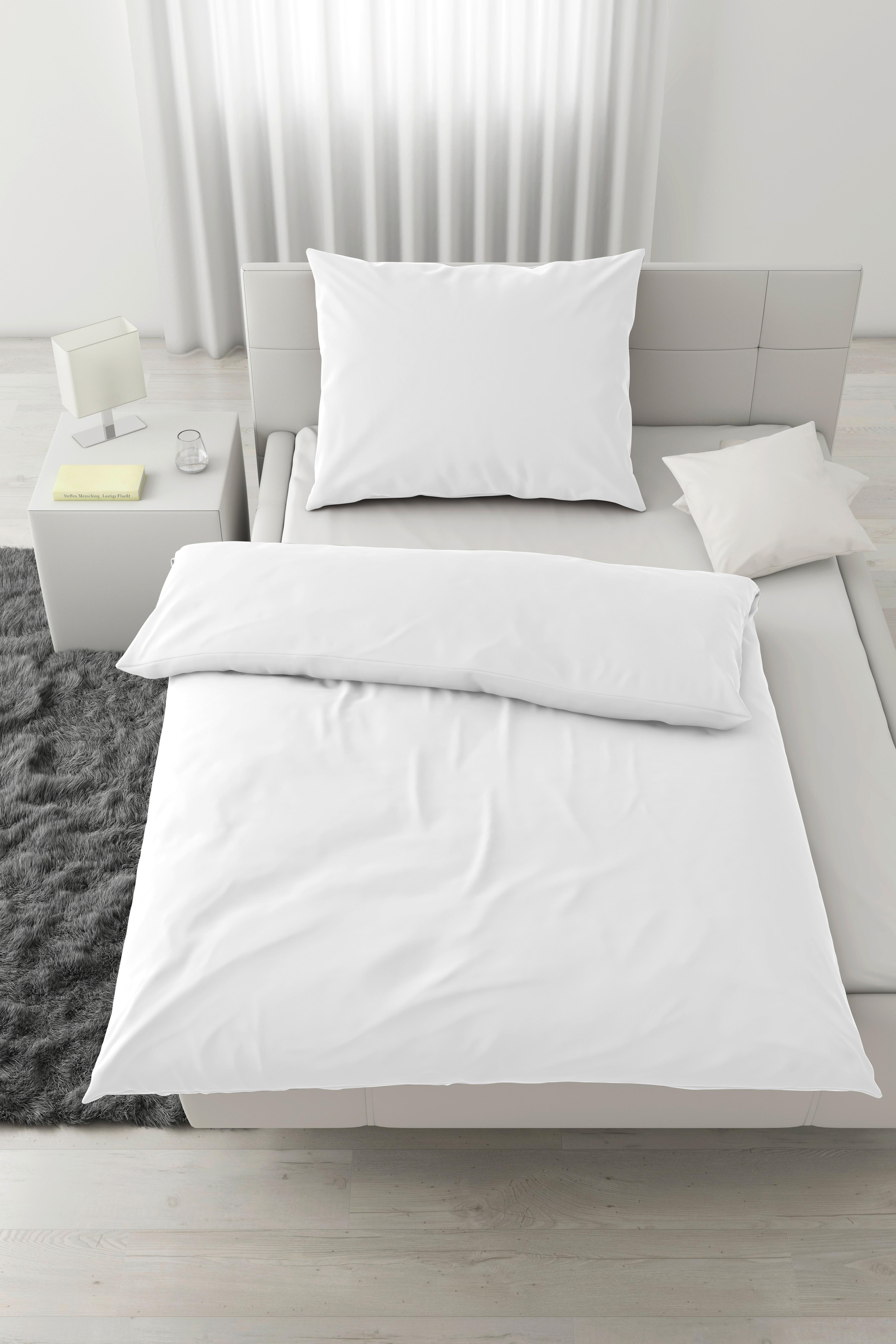 POSTEĽNÁ BIELIZEŇ VICTORIA - biela, Modern, textil (140/200cm) - Mömax