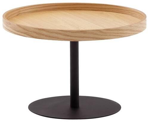 Konferenční stolek P: 61cm - černá/hnědá, Moderní, kov/kompozitní dřevo (61/40cm) - MID.YOU