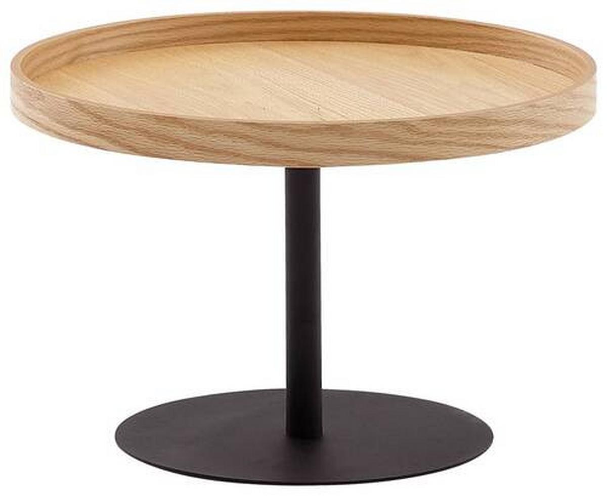Konferenčný stolík P: 61cm - hnedá/čierna, Modern, kov/kompozitné drevo (61/40cm) - MID.YOU