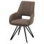 Armlehnstuhl Amira B: 58 cm Taupe - Taupe/Schwarz, KONVENTIONELL, Textil/Metall (58/93/60cm) - Livetastic Armlehnstuhl Amira B: 58 cm Taupe - Taupe/Schwarz, KONVENTIONELL, Textil/Metall (58/93/60cm) - Livetastic