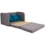 Jugend- und Kindersofa Bambino B: 117 - Grau/Hellblau, Basics, Textil (117/65/60cm) Jugend- und Kindersofa Bambino B: 117 - Grau/Hellblau, Basics, Textil (117/65/60cm)