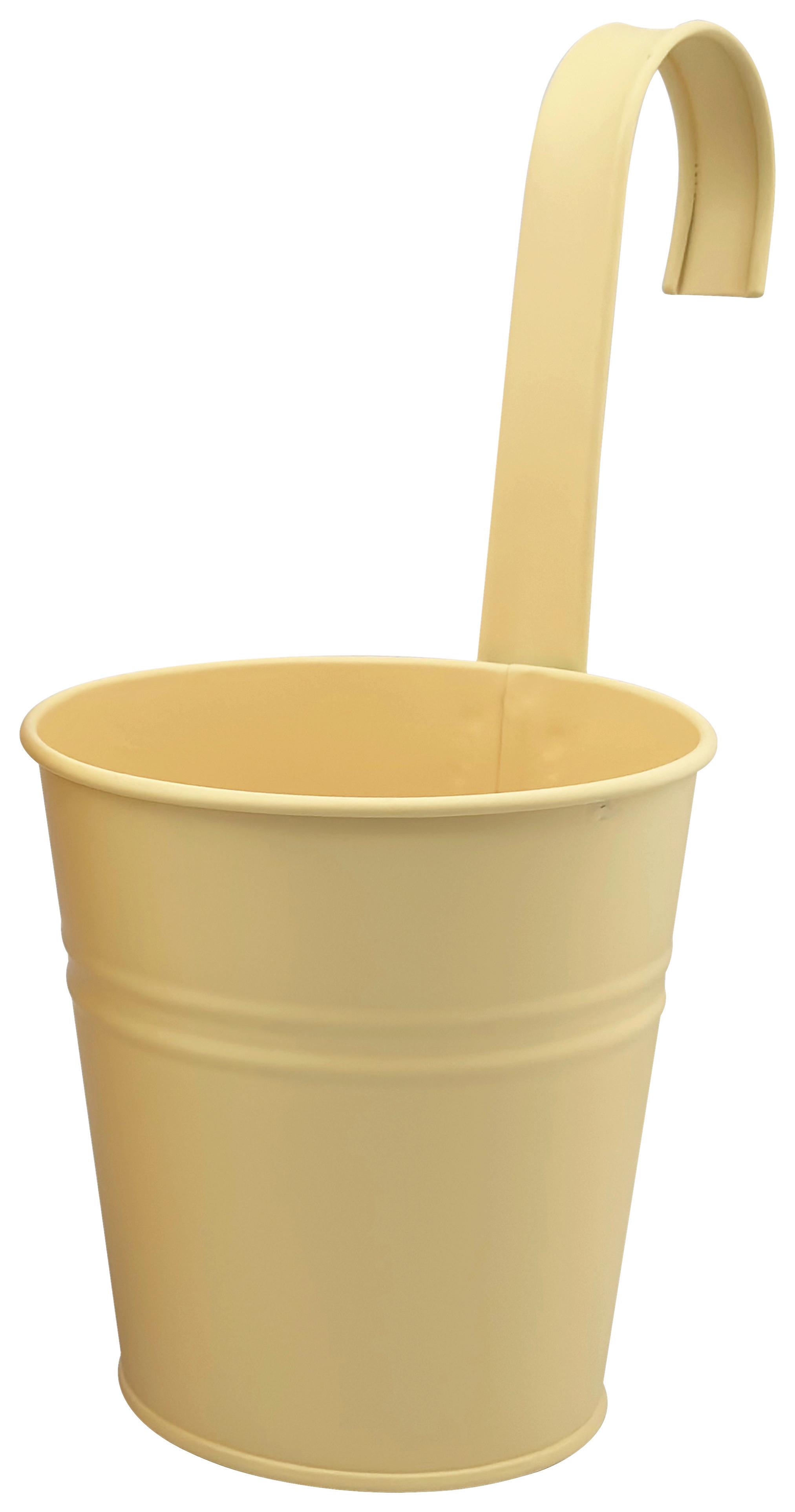 Obal na kvetináč ZANA - žltá, kov (11/11,5cm) - Mömax