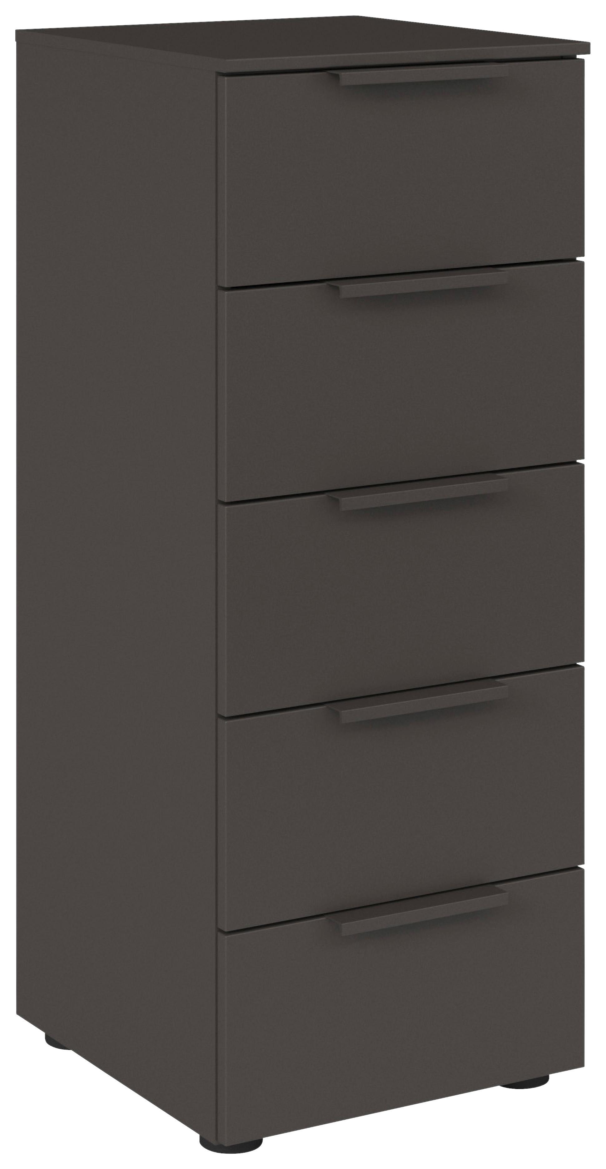 Kommode 40 Cm Flipp Graphitfarben - Schwarz/Graphitfarben, MODERN, Holzwerkstoff (40/100/42cm) - Rauch Möbel