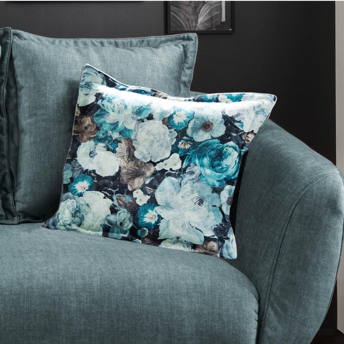 Ecksofa Baggio Dblau/Dgrün S:277/162cm - Blau/Buchefarben, MODERN, Holz/Textil (277/162cm) - Livetastic