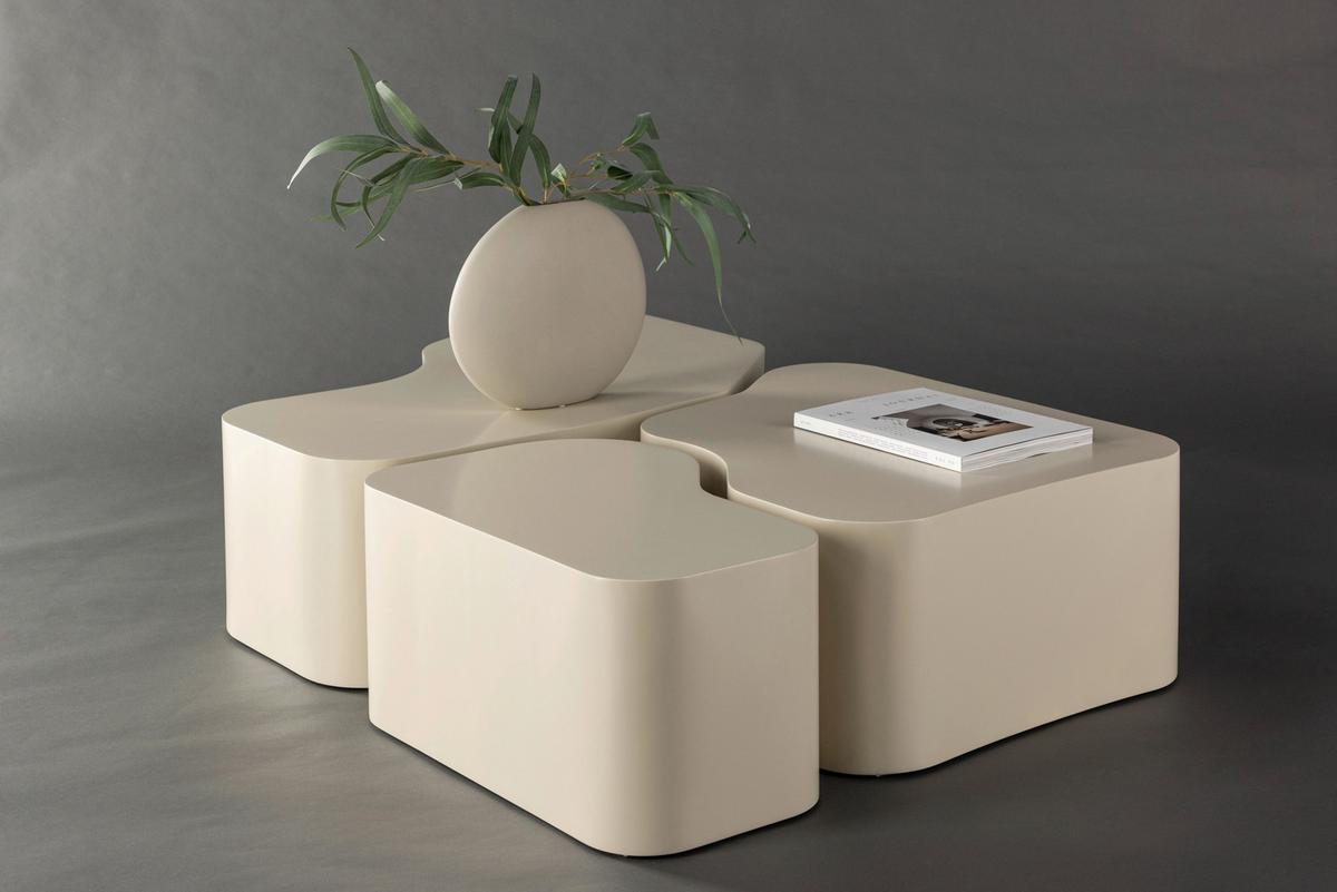 Couchtisch Norland - Beige, Design, Holzwerkstoff (92/70/30cm) - Livetastic