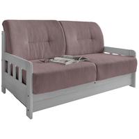 Schlafsofa Camino Weiß/Rosa B: 154 cm - Weiß/Rosa, MODERN, Holz/Textil (154/88/90cm) - Livetastic