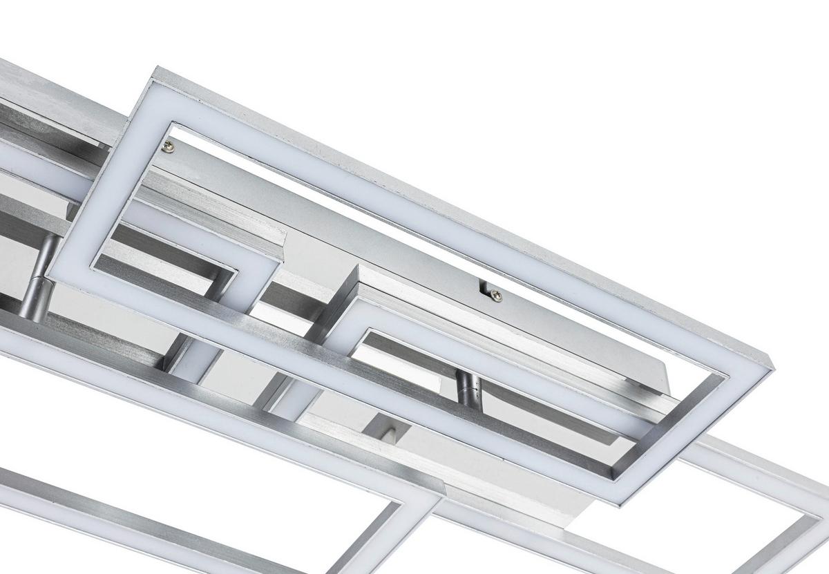 Led-deckenleuchte Niya - Chromfarben/Silberfarben, MODERN, Kunststoff/Metall (72/28,4/8cm) - Luca Bessoni