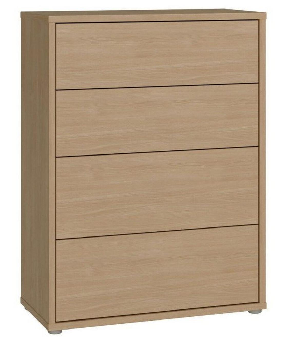 Komoda SPRINGS - barvy dubu, Moderní, kompozitní dřevo (74,5/99,1/34,9cm)