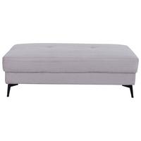 Hocker Zero Grau B: 140 cm - Hellgrau/Schwarz, Trend, Textil (140/46/80cm)