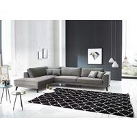 Ecksofa Lumber Jack Grau S: 201x291 Cm - Wengefarben/Grau, MODERN, Textil (201/291cm) - Trendmanufaktur