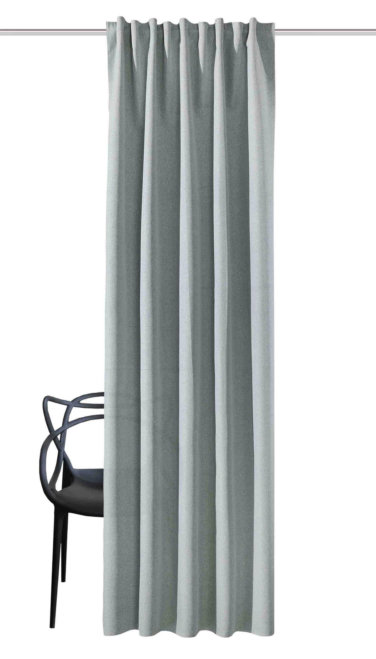 Fertigvorhang Jonalu - Salbeigrün, Basics, Textil (140l)