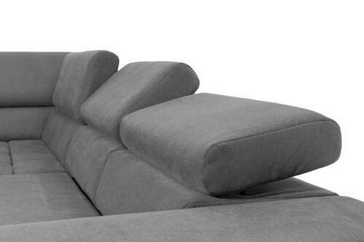 Eckschlafsofa Elias Neu Grau S: 201 Cm - Schwarz/Grau, Design, Textil (201/307cm) - Livetastic